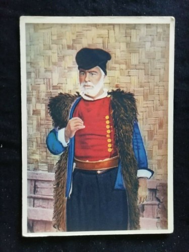 Cartolina antioco costume - cartolina,