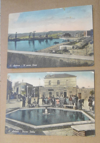 Antioco lotto 2 cartoline - s.,