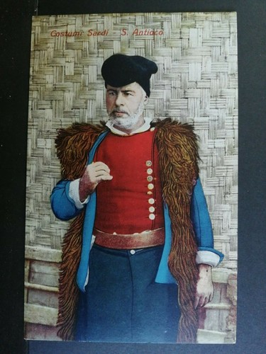 Cartolina costumi sardi - cartolina, s