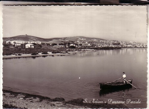 Postcard antioco b w - postcard, b/w