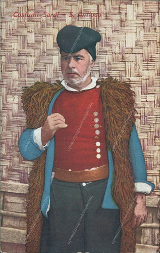 Ct264 postcard costumes - postcard,