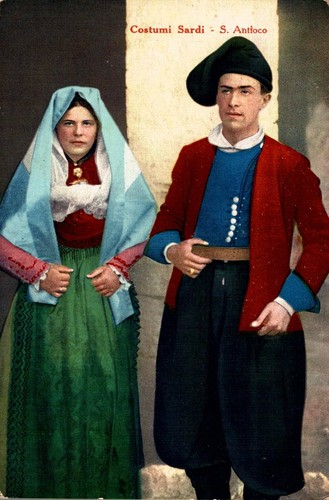 Cagliari costumi sardi - cagliari,