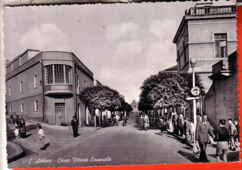 Postcard antioco b - postcard, b/w